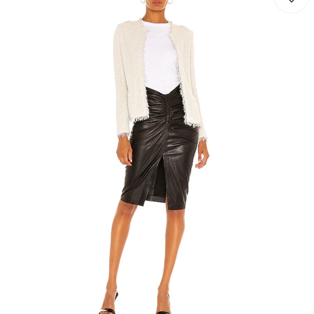 IRO Shavani Open Front Fringe Jacket